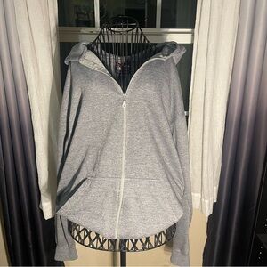 Phat Farm Light Gray Zip-Up Hoodie